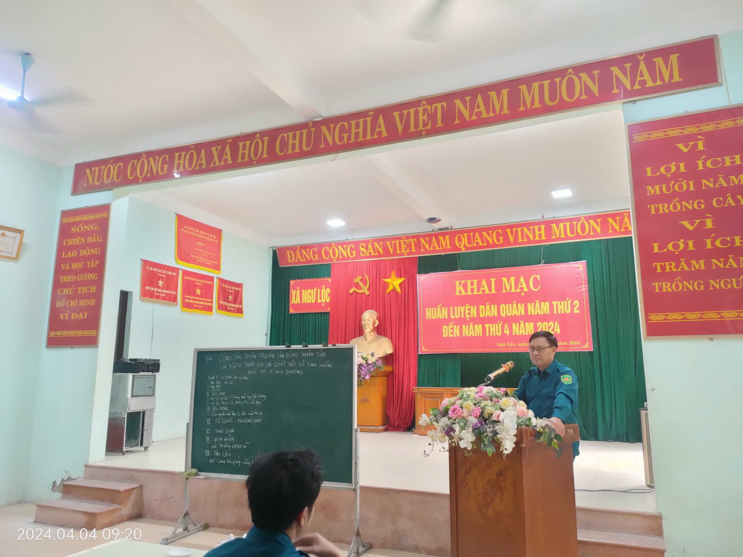 Xã Ngư Lộc tổ chức “Lễ ra quân huấn luyện năm 2024”